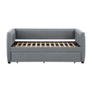 Coaster Furniture Brodie 300554 Upholstered Twin Daybed with Trundle - Grey IMAGE 4