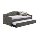  Coaster Furniture Sadie 300638 Upholstered Twin Daybed with Trundle - Grey IMAGE 1