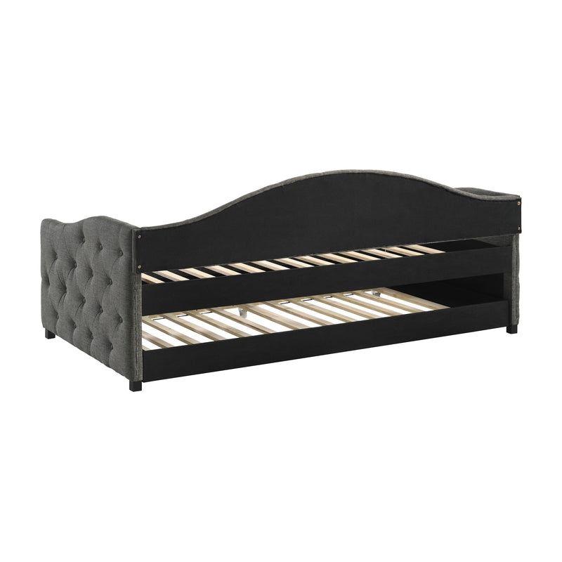  Coaster Furniture Sadie 300638 Upholstered Twin Daybed with Trundle - Grey IMAGE 6