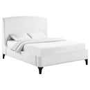  Coaster Furniture Mosby 306020KE Upholstered Eastern King Wingback Bed - Snow IMAGE 2