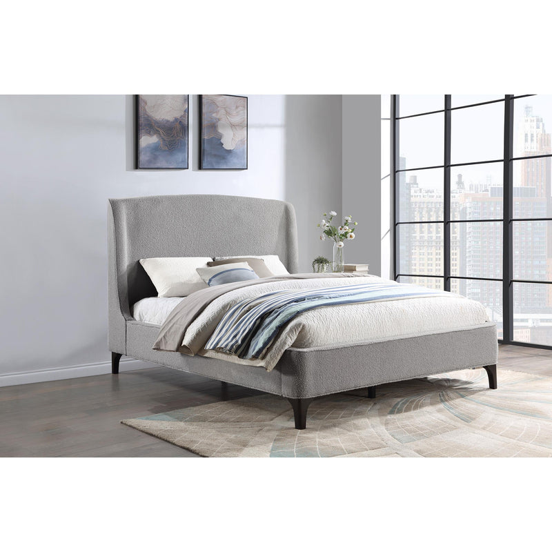  Coaster Furniture Mosby 306021KE Upholstered Eastern King Wingback Bed - Grey IMAGE 10