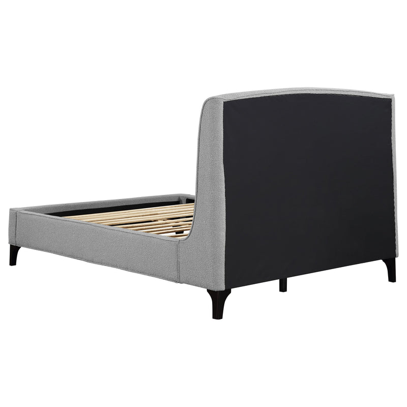  Coaster Furniture Mosby 306021KE Upholstered Eastern King Wingback Bed - Grey IMAGE 6