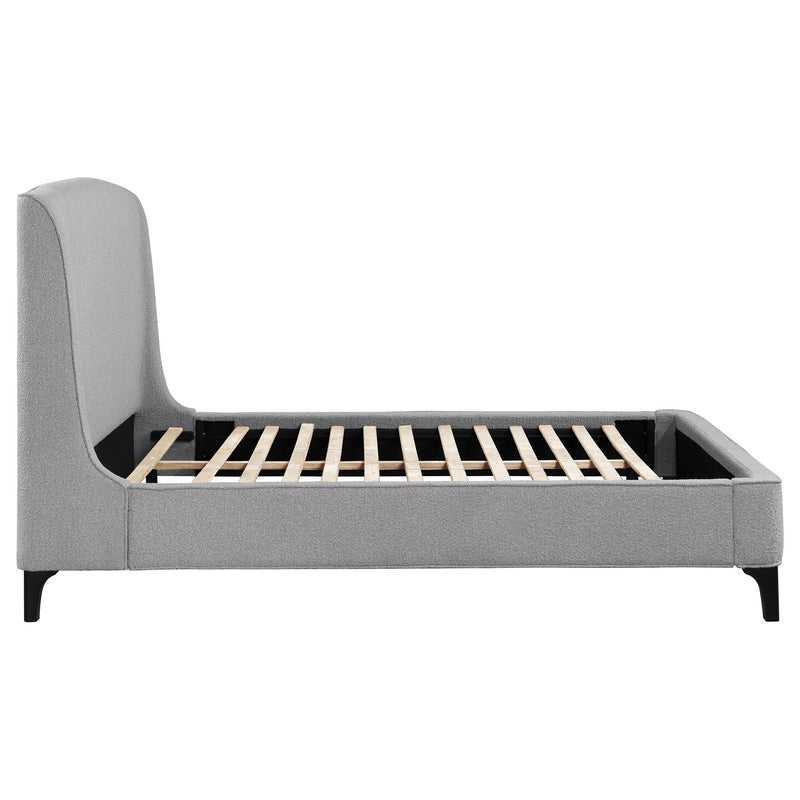  Coaster Furniture Mosby 306021KE Upholstered Eastern King Wingback Bed - Grey IMAGE 9