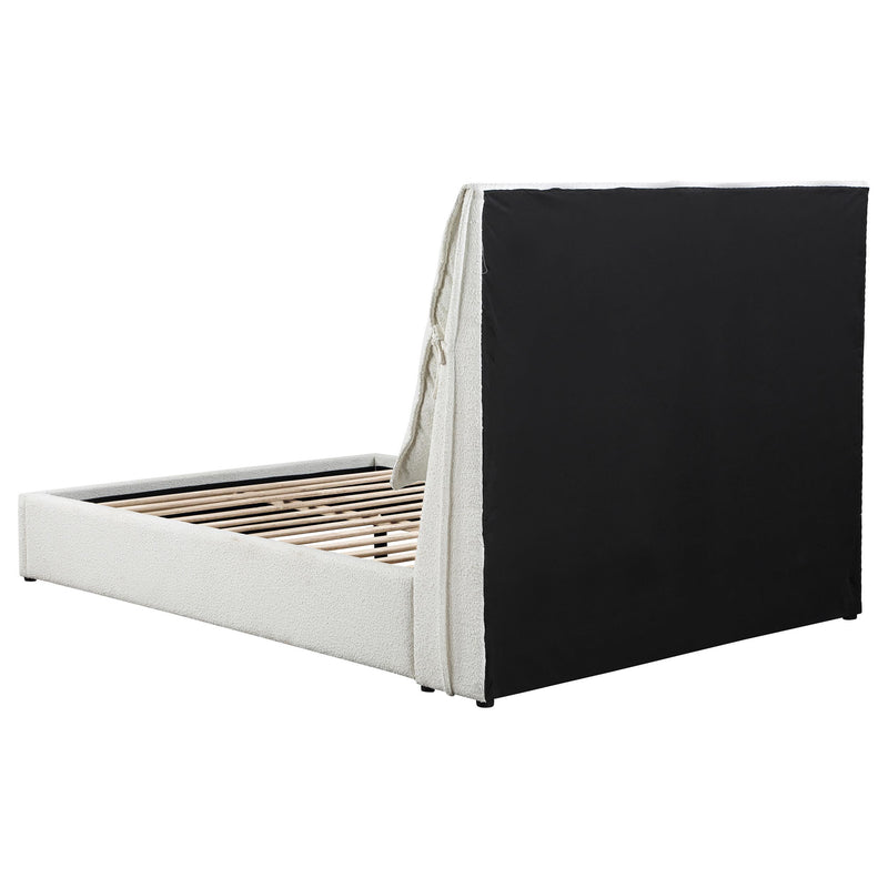  Coaster Furniture Gwendoline 306040Q Upholstered Queen Panel Bed - White IMAGE 6