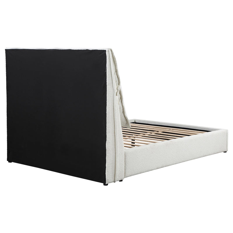  Coaster Furniture Gwendoline 306040Q Upholstered Queen Panel Bed - White IMAGE 8