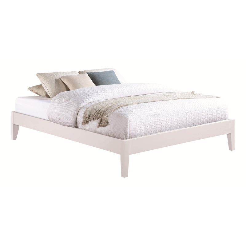  Coaster Furniture Hounslow 306128KE Eastern King Universal Platform Bed - White IMAGE 1