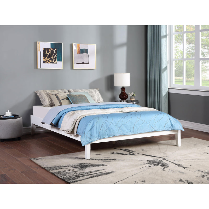  Coaster Furniture Hounslow 306128KE Eastern King Universal Platform Bed - White IMAGE 2
