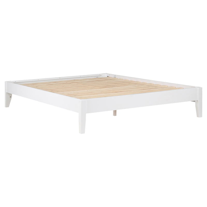  Coaster Furniture Hounslow 306128KE Eastern King Universal Platform Bed - White IMAGE 3