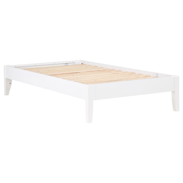  Coaster Furniture Hounslow 306128F Full Universal Platform Bed - White IMAGE 1