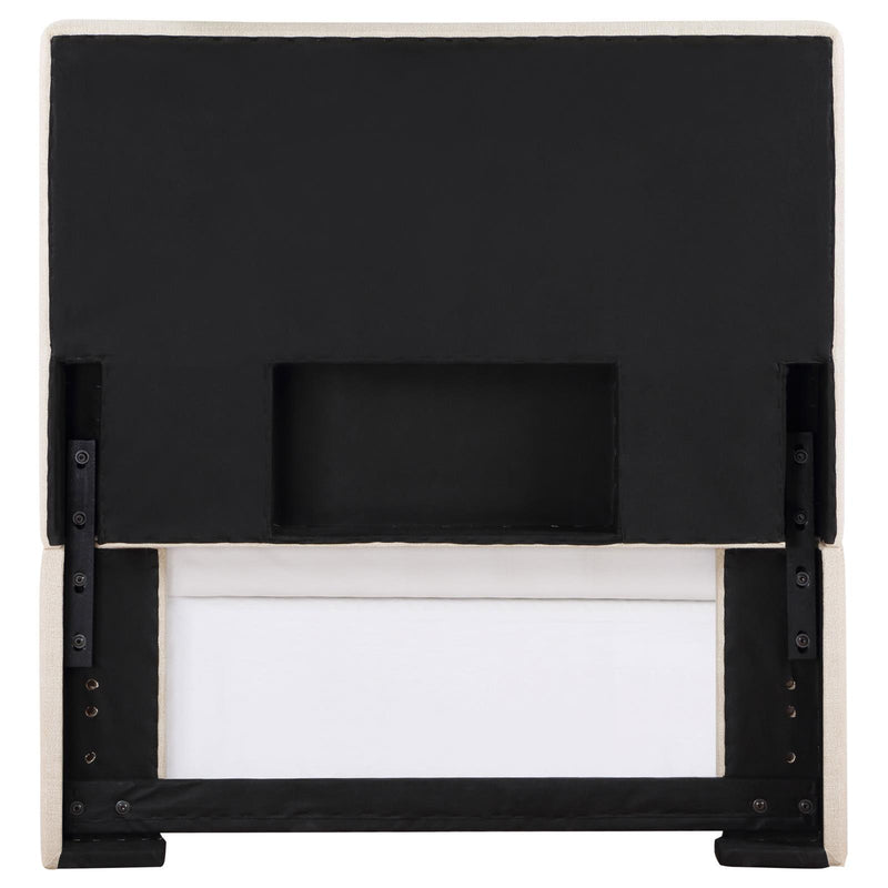  Coaster Furniture Kosmo 315993T Upholstered Twin Panel Headboard - Sand IMAGE 6