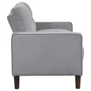  Coaster Furniture Bowen 506782 Upholstered Track Arm Tufted Loveseat - Grey IMAGE 7