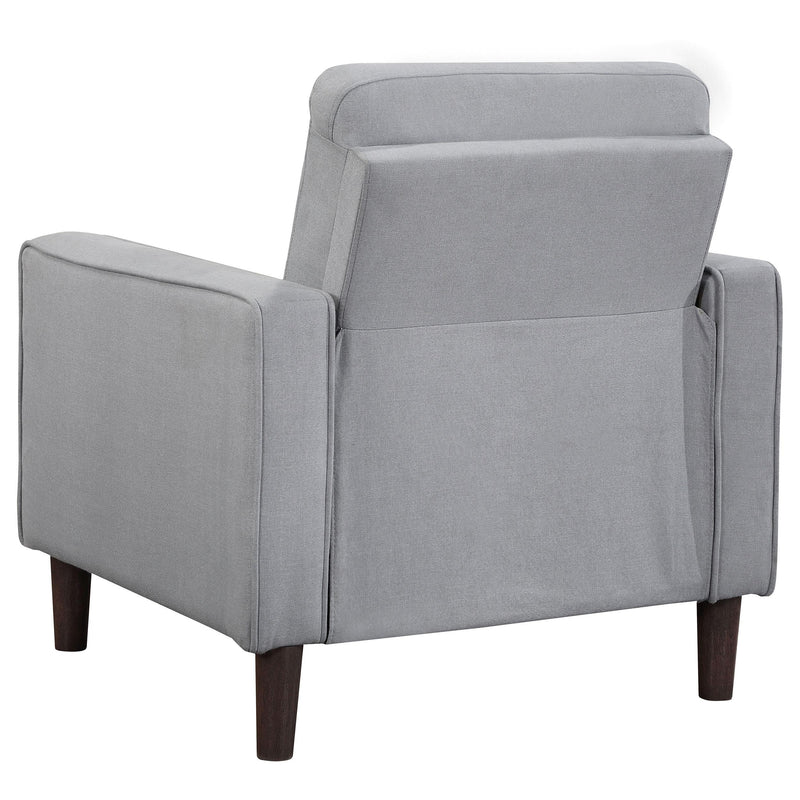  Coaster Furniture Bowen 506783 Upholstered Track Arm Tufted Accent Chair - Grey IMAGE 5