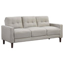 Coaster Furniture Bowen 506785 Upholstered Track Arm Tufted Sofa - Beige IMAGE 1