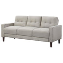  Coaster Furniture Bowen 506785 Upholstered Track Arm Tufted Sofa - Beige IMAGE 3