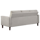  Coaster Furniture Bowen 506785 Upholstered Track Arm Tufted Sofa - Beige IMAGE 5