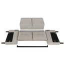  Coaster Furniture Bowen 506786 Upholstered Track Arm Tufted Loveseat - Beige IMAGE 8