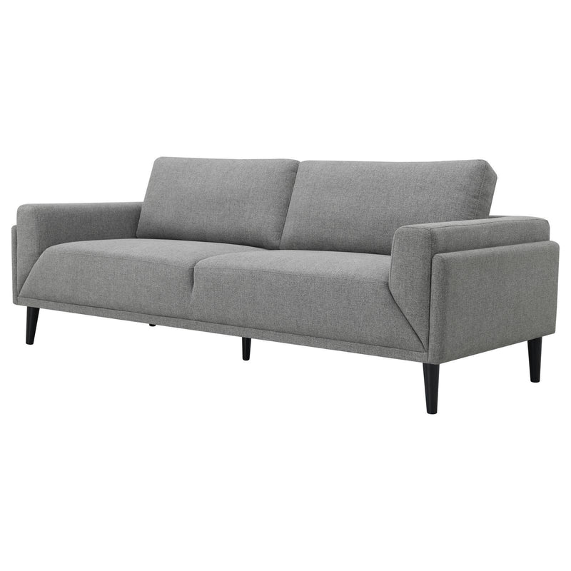 Coaster Furniture Rilynn 509524 Upholstered Track Arm Sofa - Grey IMAGE 4