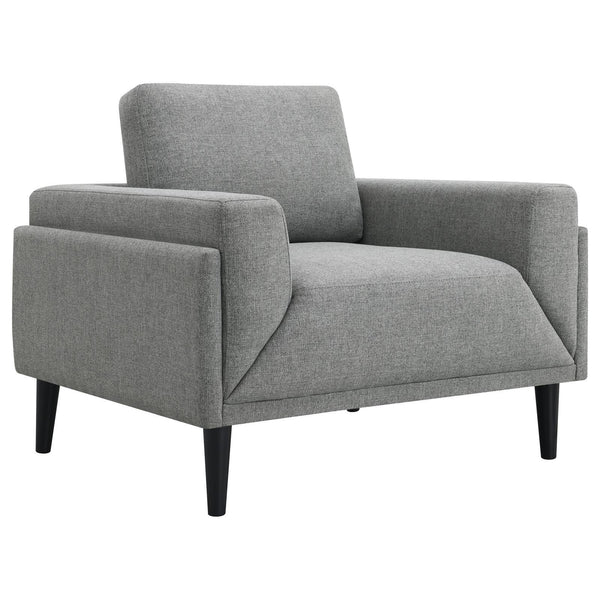  Coaster Furniture Rilynn 509526 Upholstered Track Arm Accent Chair - Grey IMAGE 1