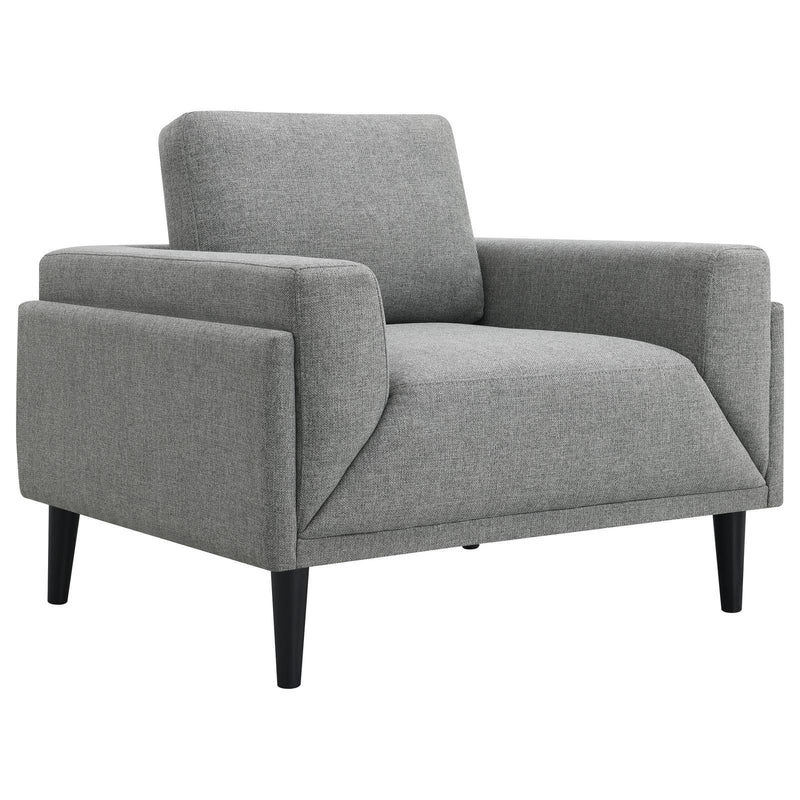  Coaster Furniture Rilynn 509526 Upholstered Track Arm Accent Chair - Grey IMAGE 1