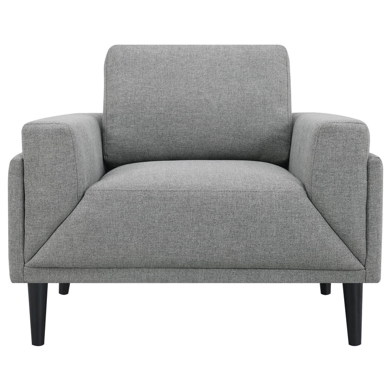  Coaster Furniture Rilynn 509526 Upholstered Track Arm Accent Chair - Grey IMAGE 3