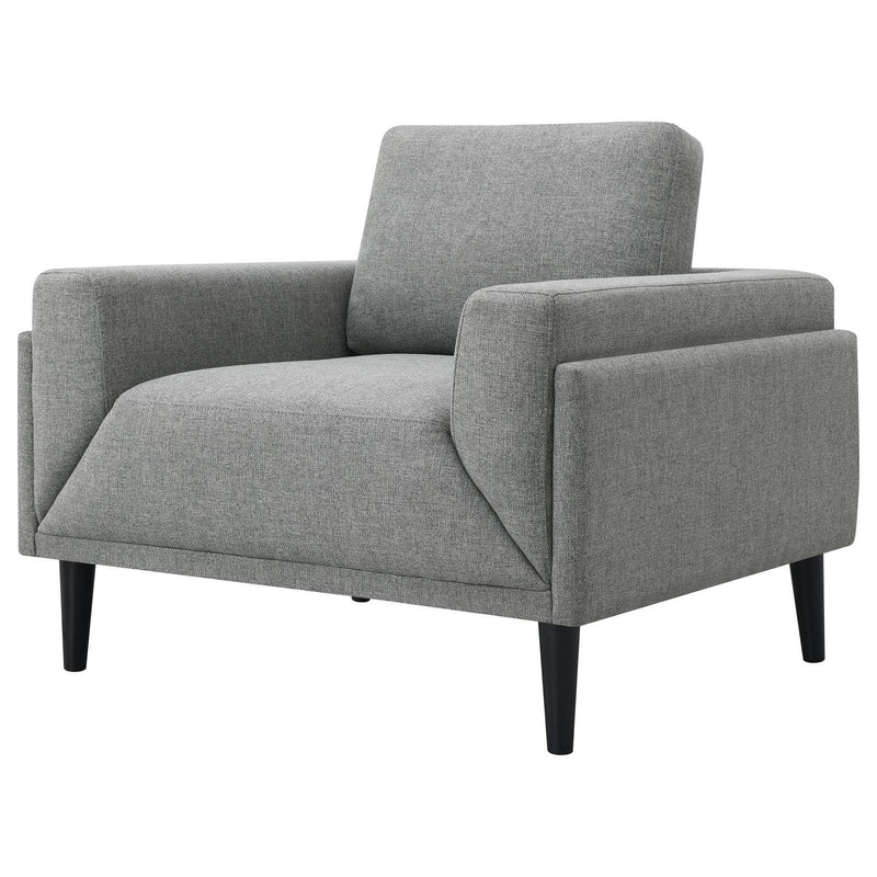  Coaster Furniture Rilynn 509526 Upholstered Track Arm Accent Chair - Grey IMAGE 4