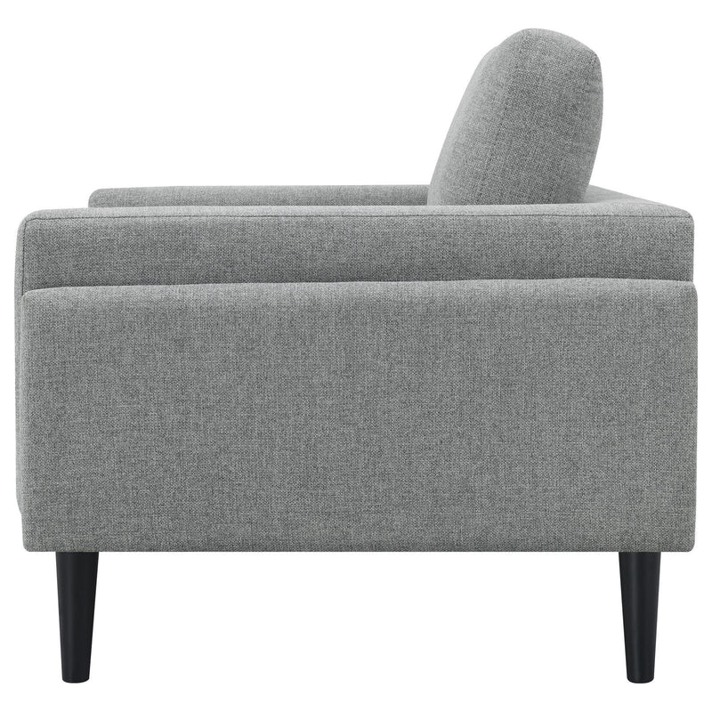  Coaster Furniture Rilynn 509526 Upholstered Track Arm Accent Chair - Grey IMAGE 5