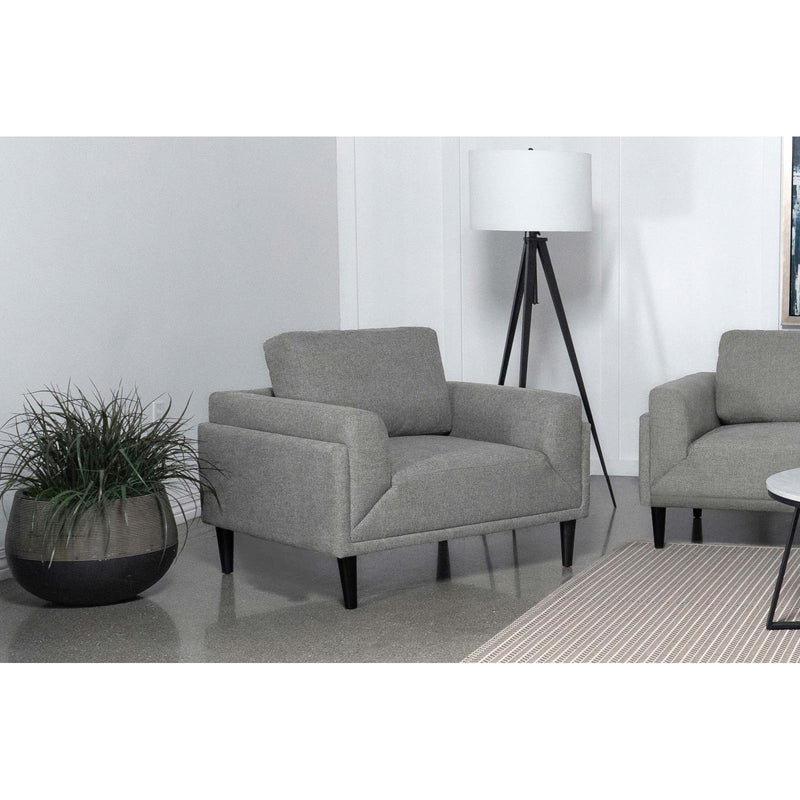  Coaster Furniture Rilynn 509526 Upholstered Track Arm Accent Chair - Grey IMAGE 9