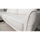  Coaster Furniture Caspian 509550 Upholstered Curved Arm Chaise Sectional Sofa - White IMAGE 16