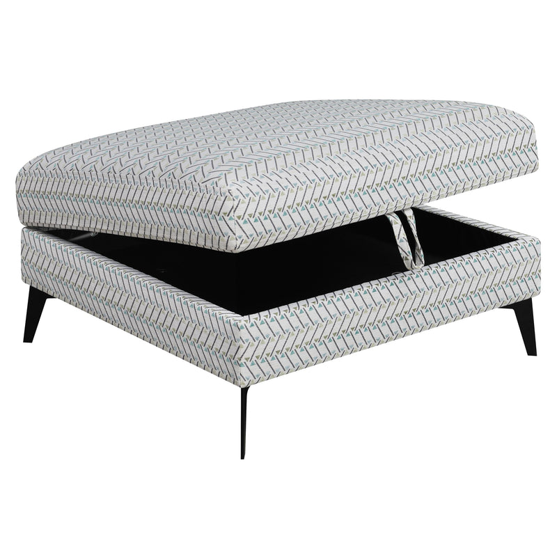  Coaster Furniture Clint 509807 Square Upholstered Tufted Storage - Ottoman Aloe IMAGE 3