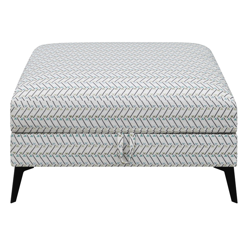  Coaster Furniture Clint 509807 Square Upholstered Tufted Storage - Ottoman Aloe IMAGE 4