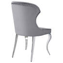  Coaster Furniture Cheyanne 190743 Upholstered Dining Side Chair - Grey IMAGE 7