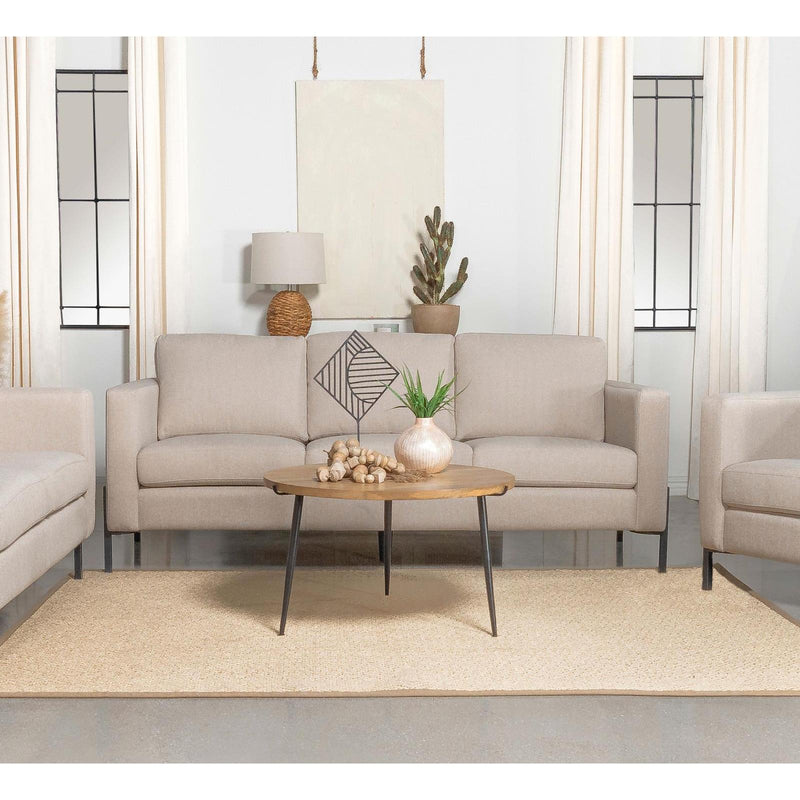  Coaster Furniture Tilly 509901 Upholstered Track Arm Sofa - Oatmeal IMAGE 9