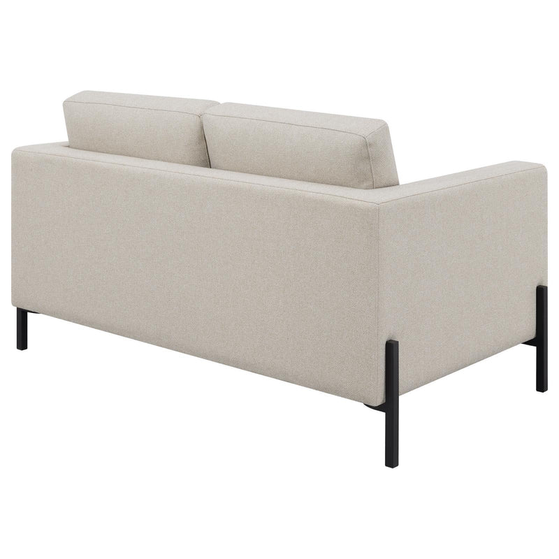  Coaster Furniture Tilly 509902 Upholstered Track Arm Loveseat - Oatmeal IMAGE 7