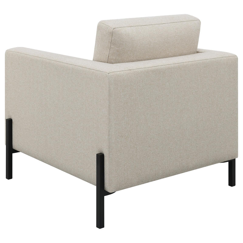  Coaster Furniture Tilly 509903 Upholstered Track Arm Accent Chair - Oatmeal IMAGE 6
