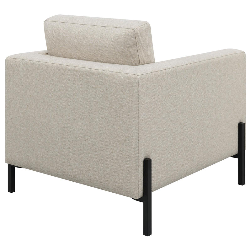  Coaster Furniture Tilly 509903 Upholstered Track Arm Accent Chair - Oatmeal IMAGE 7