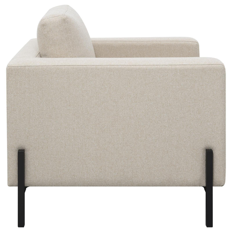  Coaster Furniture Tilly 509903 Upholstered Track Arm Accent Chair - Oatmeal IMAGE 8