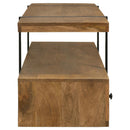  Coaster Furniture Otto 703243 5-Drawer Mango Wood 70" TV Stand Media Console - Brown IMAGE 9