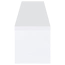  Coaster Furniture Jude 704262 2-door Engineered Wood 79" TV Stand - High Gloss White IMAGE 6