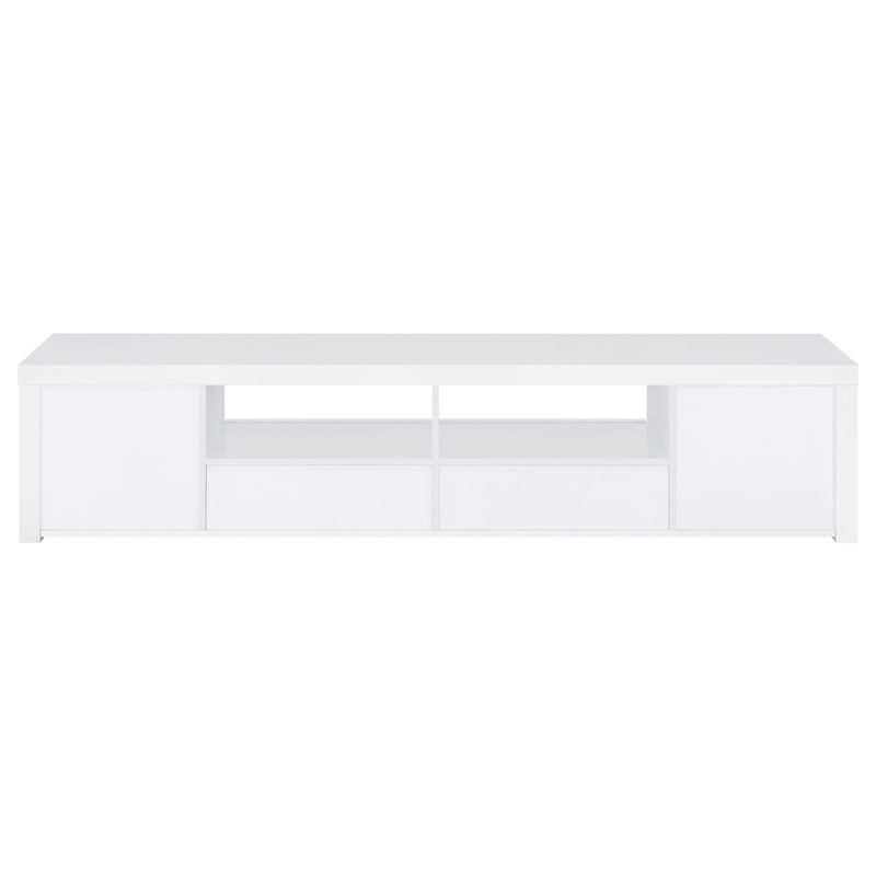  Coaster Furniture Jude 704262 2-door Engineered Wood 79" TV Stand - High Gloss White IMAGE 8