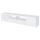  Coaster Furniture Jude 704262 2-door Engineered Wood 79" TV Stand - High Gloss White IMAGE 9