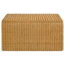  Coaster Furniture Juanita 709818 Square Woven Rattan Coffee Table - Natural IMAGE 4