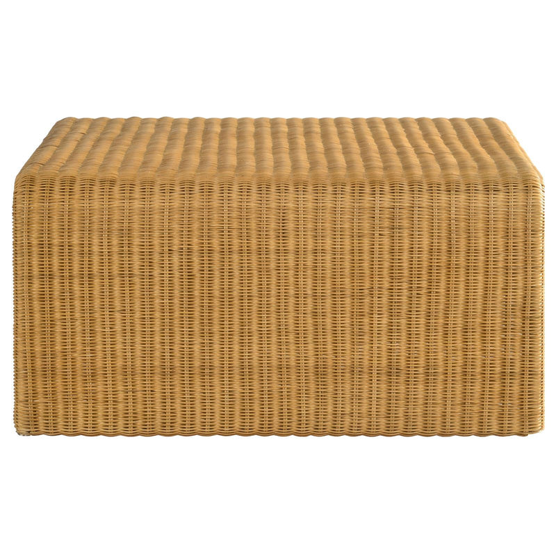  Coaster Furniture Juanita 709818 Square Woven Rattan Coffee Table - Natural IMAGE 4