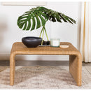  Coaster Furniture Juanita 709818 Square Woven Rattan Coffee Table - Natural IMAGE 6