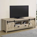  Coaster Furniture Madra 736263 2-door Engineered Wood 79" TV Stand - Distressed Pine IMAGE 11