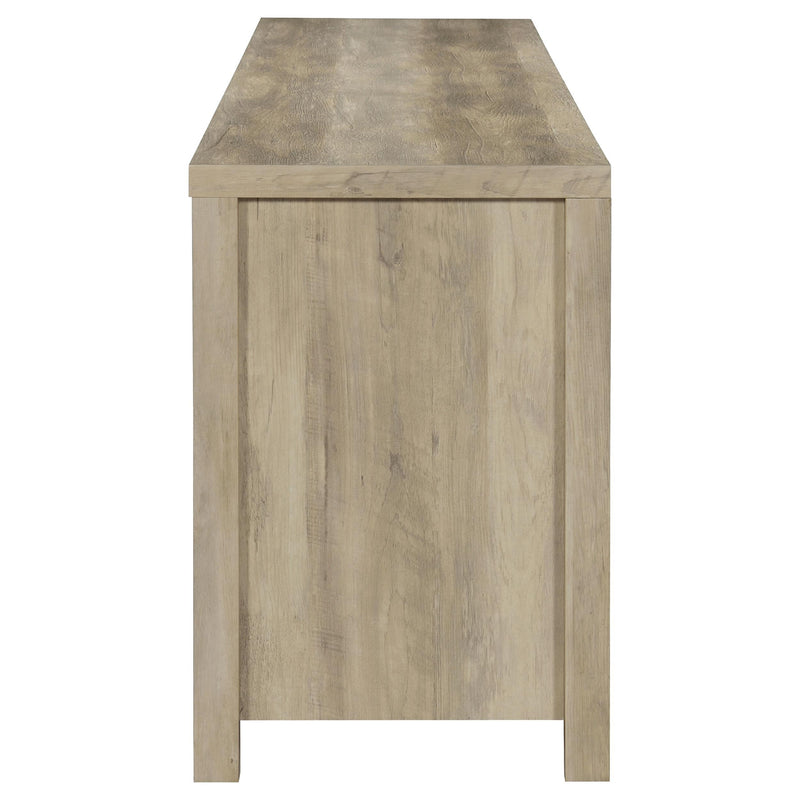  Coaster Furniture Madra 736263 2-door Engineered Wood 79" TV Stand - Distressed Pine IMAGE 7