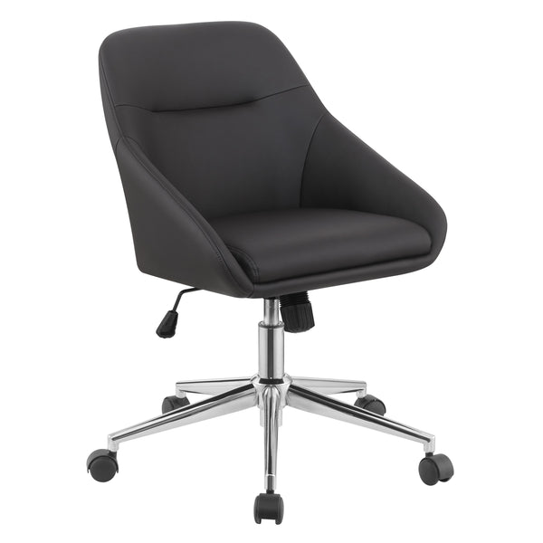  Coaster Furniture Jackman 801426 Upholstered Adjustable Home Office Desk Chair - Brown IMAGE 1