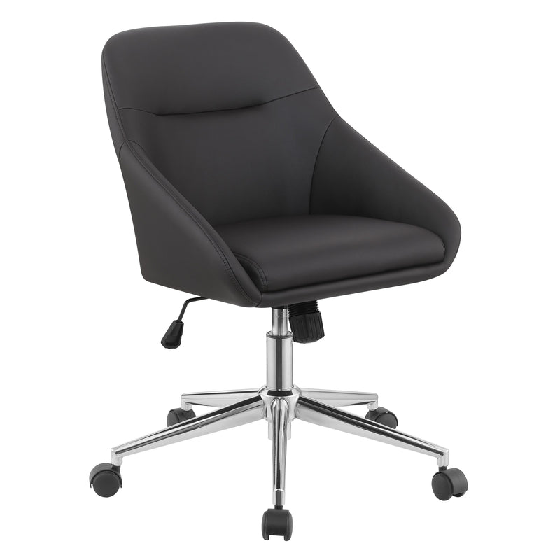  Coaster Furniture Jackman 801426 Upholstered Adjustable Home Office Desk Chair - Brown IMAGE 1