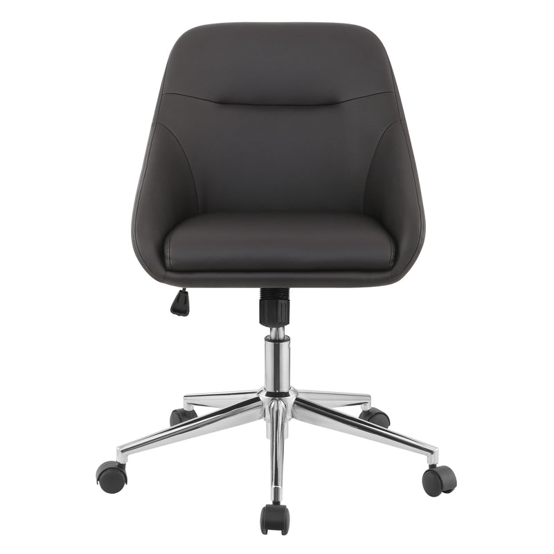  Coaster Furniture Jackman 801426 Upholstered Adjustable Home Office Desk Chair - Brown IMAGE 3