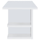  Coaster Furniture Alice 801455 71-inch 4-shelf Engineered Wood Writing Desk - White IMAGE 4