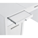  Coaster Furniture Dylan 801573 60-inch 4-Drawer Lift Top Office Desk - White High Gloss IMAGE 14